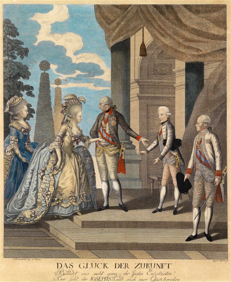 Joseph II mit Franz und Elisabeth Wilhelmine