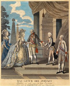 Joseph II mit Franz und Elisabeth Wilhelmine