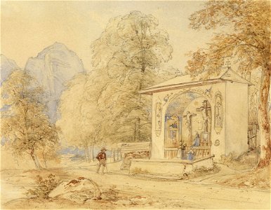 Joseph Höger Wanderer und Golgothakapelle