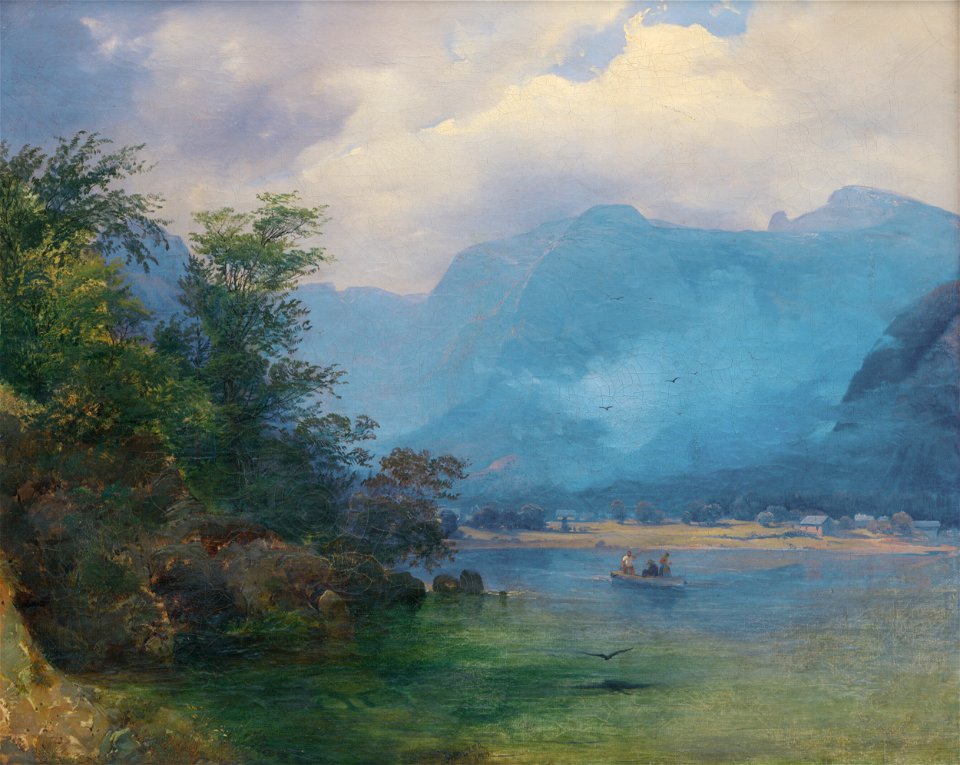 Joseph Holzer - Alpská krajina - M 27 - Ernest Zmeták Art Gallery