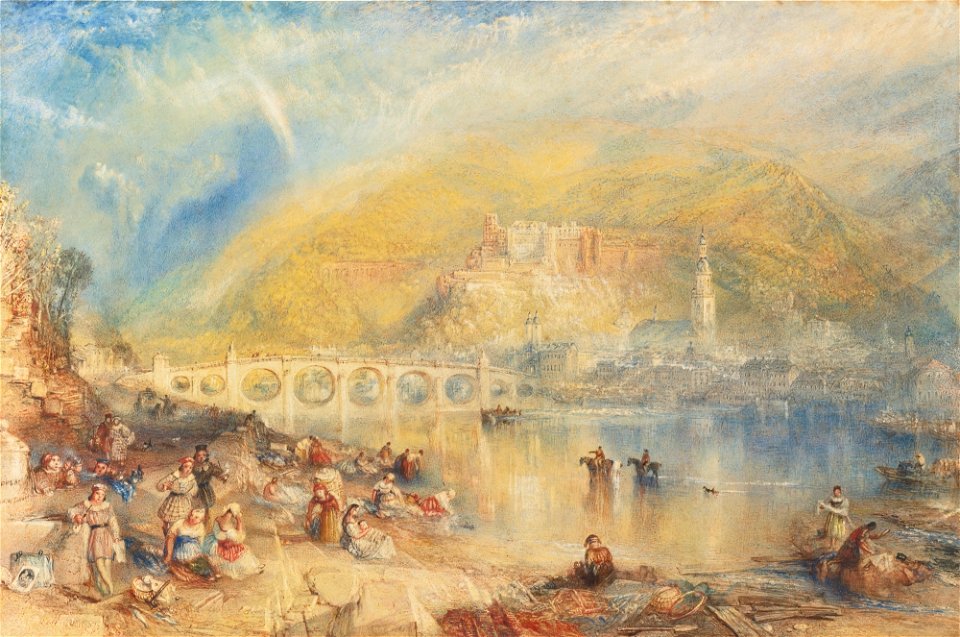 Joseph Mallord William Turner - Heidelberg with a Rainbow, 1840