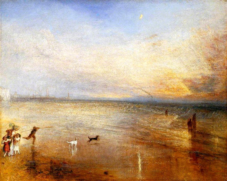 Joseph Mallord William Turner (1775-1851) - The New Moon, or, 'I've lost My Boat, You shan't have Your Hoop' - N00526 - National Gallery