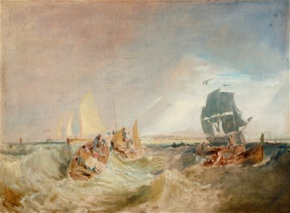 Joseph Mallord William Turner - Shipping at the Mouth of the Thames - Google Art Project