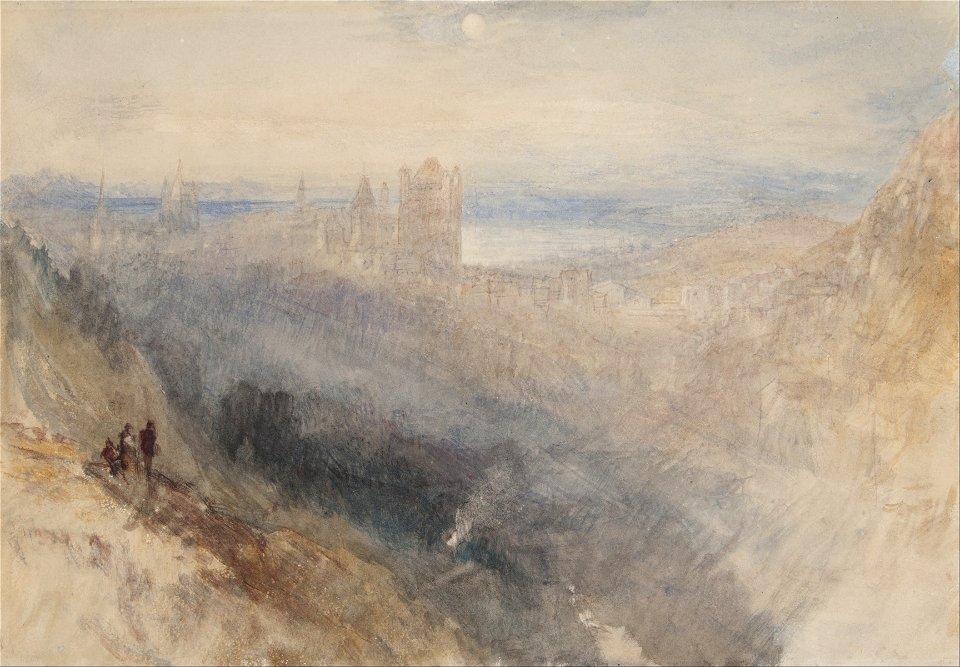 Joseph Mallord William Turner - Moon over Lausanne - Google Art Project