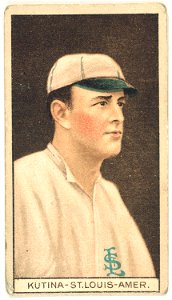 Joseph Kutina, St. Louis Browns, baseball card portrait LCCN2008678393