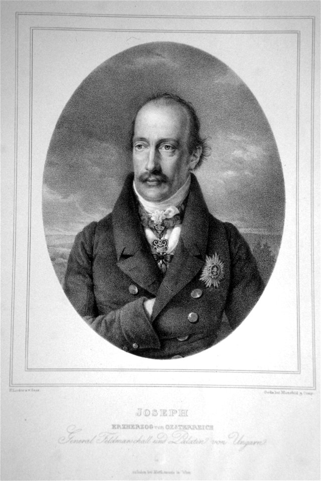 Joseph Palatinvon Ungarn Litho