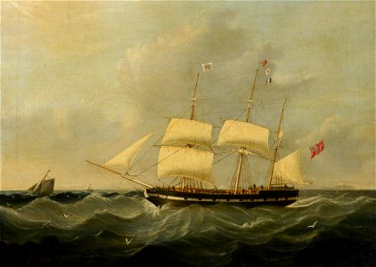 Joseph Heard (1799-1859) - The Barque 'Mary' - BHC3476 - Royal Museums Greenwich. Free illustration for personal and commercial use.