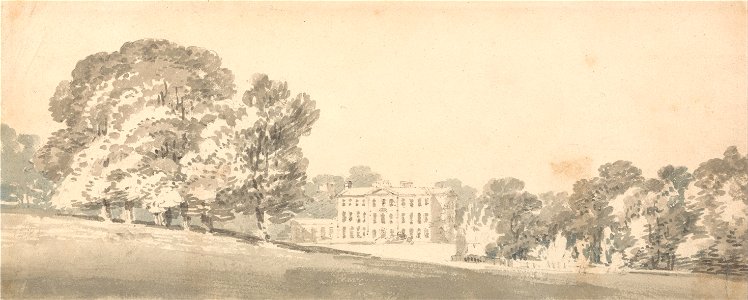 Joseph Mallord William Turner - A Three Storied Georgian House in a Park - Google Art Project