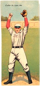 Joseph Lake-Robert Wallace, St. Louis Browns, baseball card portrait LCCN2007683893