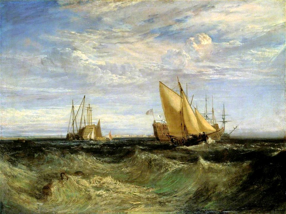 Joseph Mallord William Turner (1775-1851) - The Confluence of the Thames and the Medway - T03874 - Tate