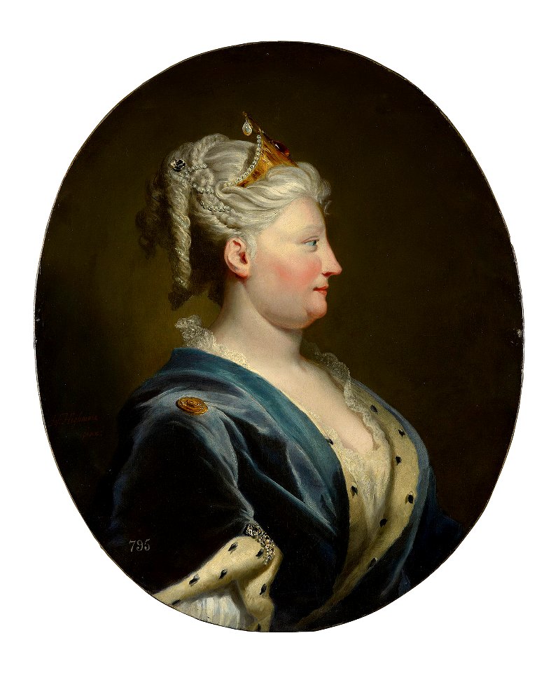 Joseph Highmore (1692-1780) - Queen Caroline of Ansbach (1683-1737) - RCIN 406035 - Royal Collection