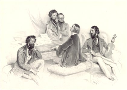 Joseph Kriehuber, Ein Matinée bei Liszt, 1846