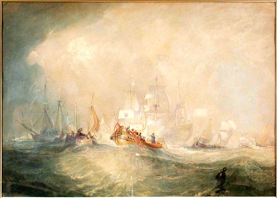 Joseph Mallord William Turner - copy of Prince of Orange Landing at Torbay - 82.170 - Indianapolis Museum of Art