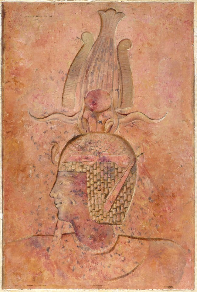 Joseph Lindon Smith - Egyptian Relief - Incised Head - 1926.33.186 - Fogg Museum
