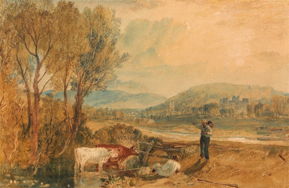 Joseph Mallord William Turner - Lulworth Castle, Dorset - Google Art Project