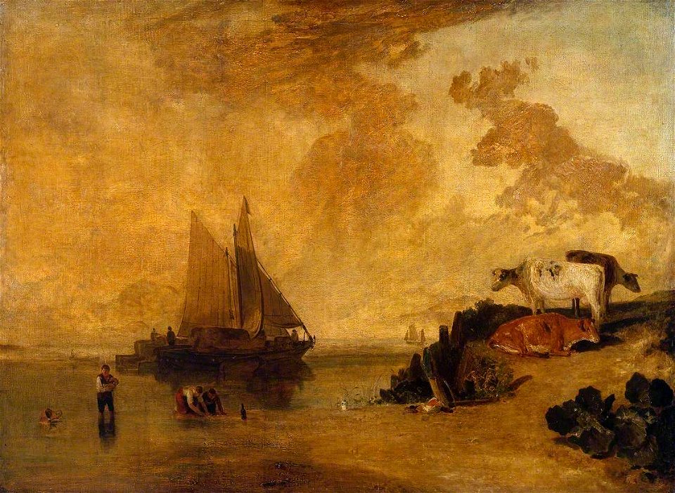 Joseph Mallord William Turner (1775-1851) - River Scene with Cattle - N01857 - National Gallery