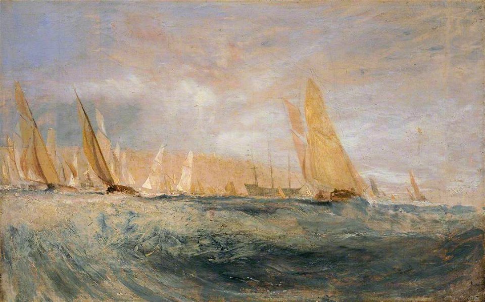 Joseph Mallord William Turner (1775-1851) - Sketch for 'East Cowes Castle, the Regatta Beating to Windward' No. 3 - N01993 - National Gallery