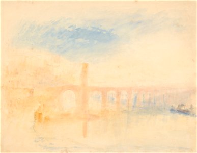Joseph Mallord William Turner - The Moselle Bridge, Coblenz - Google Art Project