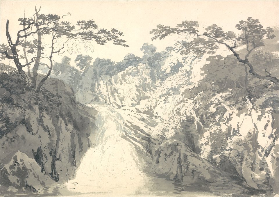 Joseph Mallord William Turner - Landscape with Waterfall - Google Art Project