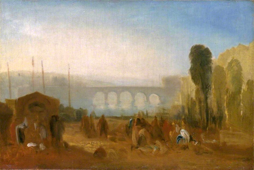 Joseph Mallord William Turner (1775-1851) - Dieppe, The Port from the Quai Henri IV - N03385 - National Gallery