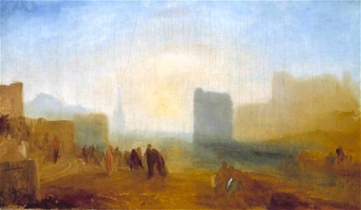Joseph Mallord William Turner (1775-1851) - Classical Harbour Scene, possibly based on Le Havre - N03026 - National Gallery