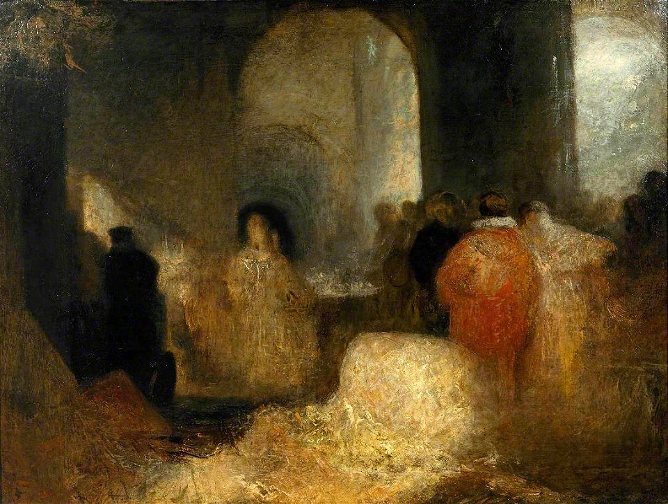 Joseph Mallord William Turner (1775-1851) - Dinner in a Great Room with Figures in Costume - N05502 - National Gallery