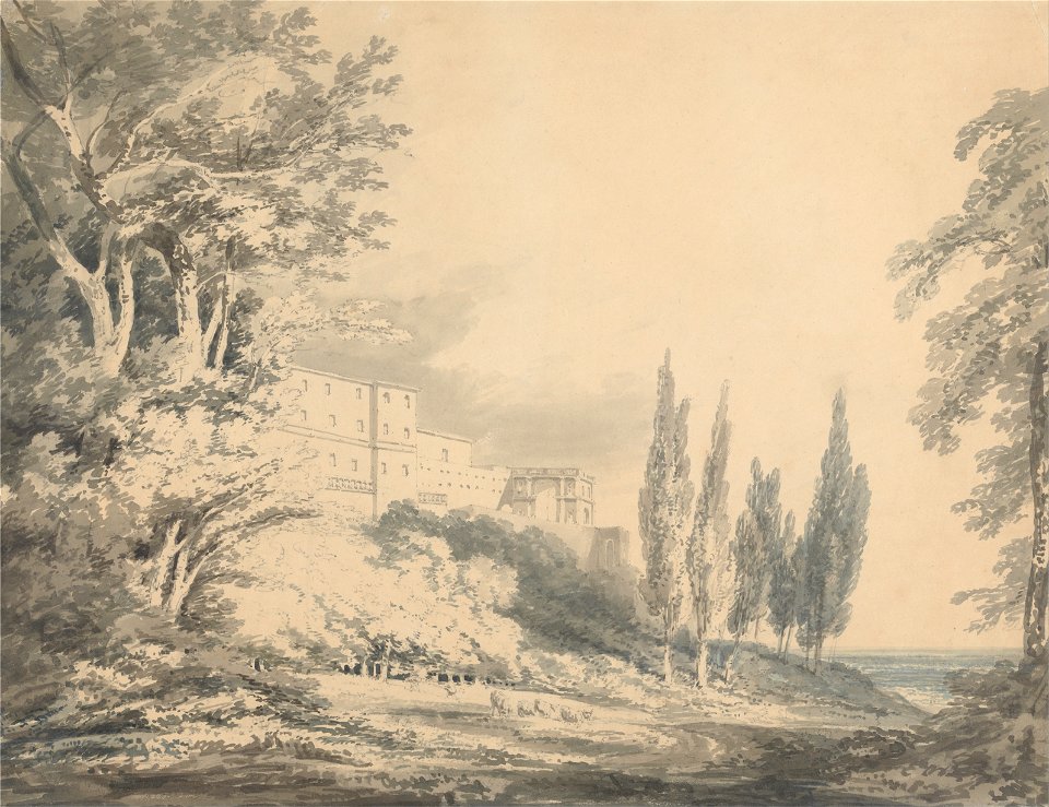Joseph Mallord William Turner - Villa d'Este - Google Art Project