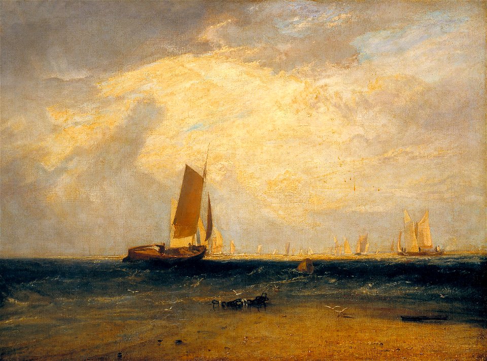 Joseph Mallord William Turner - Fishing upon the Blythe-Sand, Tide Setting In - Google Art Project