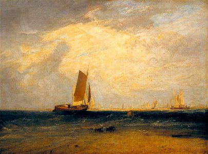Joseph Mallord William Turner - Fishing upon the Blythe-Sand, Tide Setting In - Google Art Project