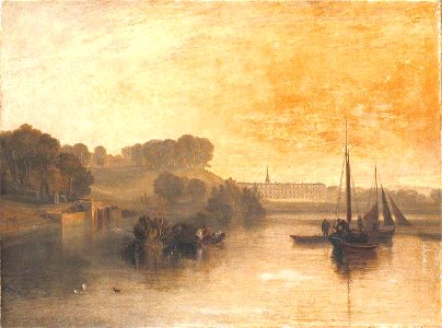 Joseph Mallord William Turner (1775-1851) - Petworth, Sussex, the Seat of the Earl of Egremont, Dewy Morning - T03880 - Tate