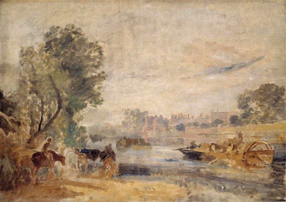 Joseph Mallord William Turner (1775-1851) - Hampton Court from the Thames - N02693 - National Gallery