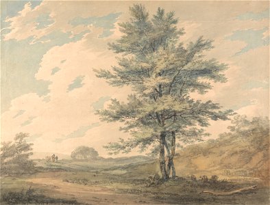 Joseph Mallord William Turner - Landscape with Trees and Figures - Google Art Project