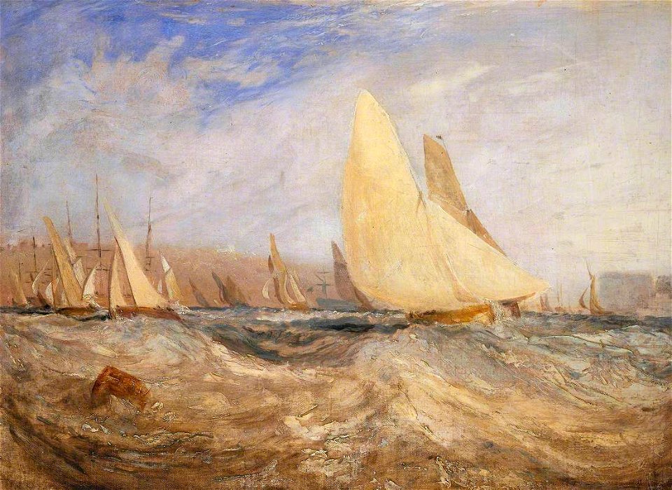 Joseph Mallord William Turner (1775-1851) - Sketch for 'East Cowes Castle, the Regatta Beating to Windward' No. 2 - N01994 - National Gallery