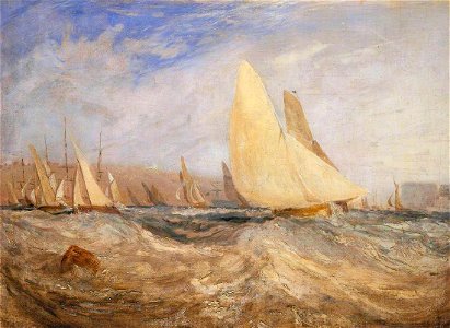 Joseph Mallord William Turner (1775-1851) - Sketch for 'East Cowes Castle, the Regatta Beating to Windward' No. 2 - N01994 - National Gallery