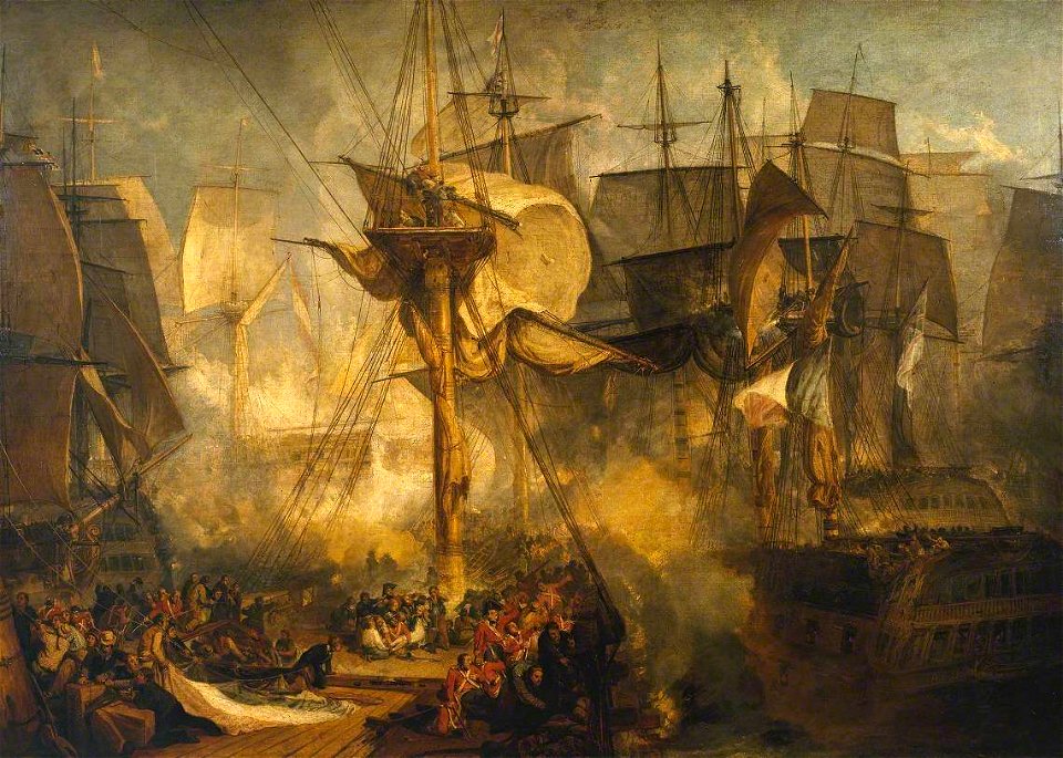 Joseph Mallord William Turner (1775-1851) - The Battle of Trafalgar, as Seen from the Mizen Starboard Shrouds of the Victory - N00480 - National Gallery