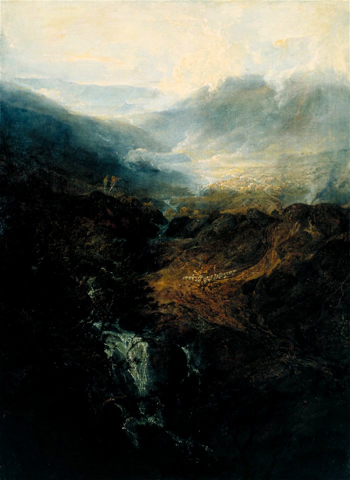 Joseph Mallord William Turner - Morning amongst the Coniston Fells, Cumberland - Google Art Project