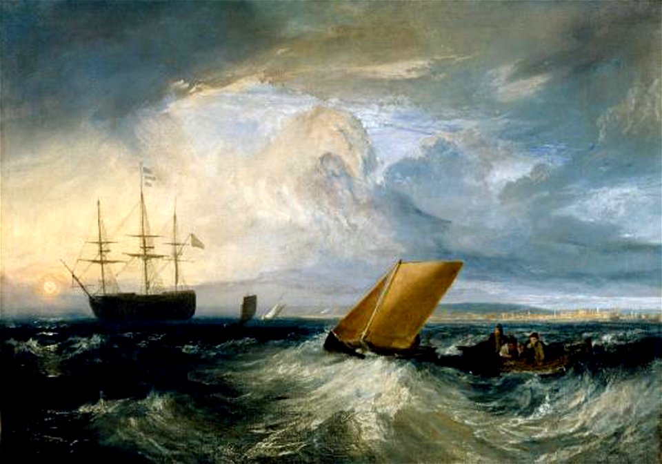 Joseph Mallord William Turner, Sheerness as Seen From the Nore (1808), oil on canvas, 104.5 × 149.6 cm., Museum of Fine Arts, Houston