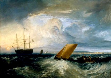 Joseph Mallord William Turner, Sheerness as Seen From the Nore (1808), oil on canvas, 104.5 × 149.6 cm., Museum of Fine Arts, Houston