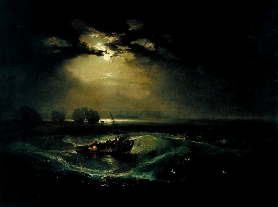 Joseph Mallord William Turner - Fishermen at Sea - Google Art Project