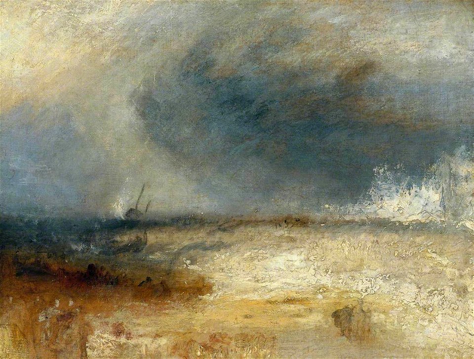 Joseph Mallord William Turner (1775-1851) - Waves Breaking on a Shore - N05495 - National Gallery