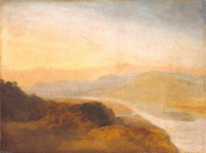 Joseph Mallord William Turner (1775-1851) - Valley with a Distant Bridge and Tower - N05505 - National Gallery