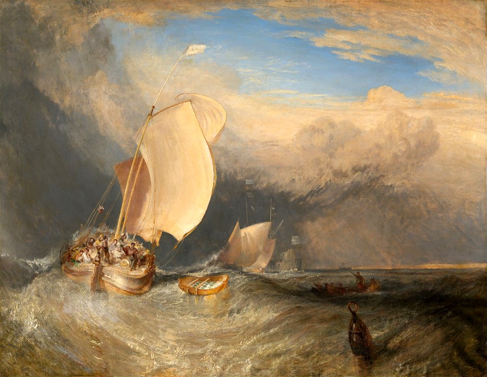 Joseph Mallord William Turner - Fishing Boats with Hucksters Bargaining for Fish - 1922.4472 - Art Institute of Chicago