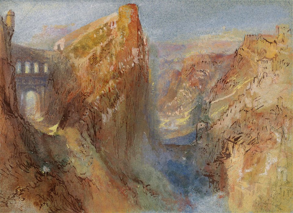 Joseph Mallord William Turner Le pont du chateau Luxembourg c.1839