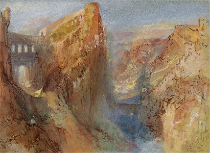 Joseph Mallord William Turner Le pont du chateau Luxembourg c.1839
