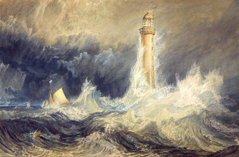 Joseph Mallord William Turner - Bell Rock Lighthouse - Google Art Project