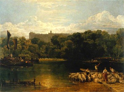Joseph Mallord William Turner (1775-1851) - Windsor Castle from the Thames - T03870 - Tate