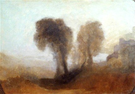 Joseph Mallord William Turner (1775-1851) - Landscape with Trees and a Castle - N05528 - National Gallery
