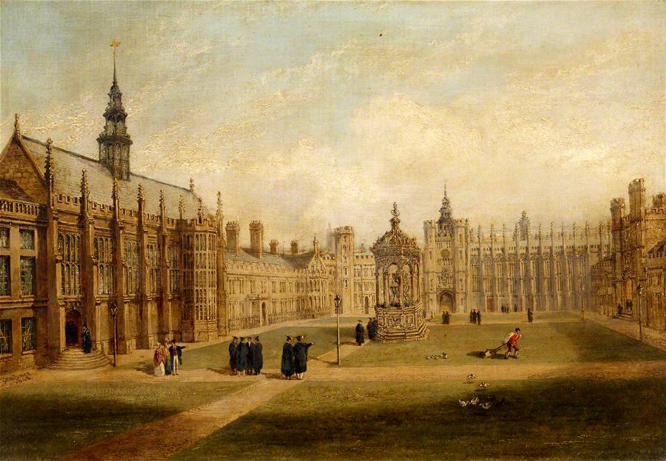 Joseph Murray Ince (1806-1859) - The Great Court of Trinity College, Cambridge - 515482 - National Trust