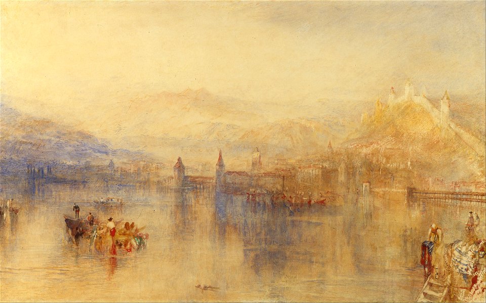 Joseph Mallord William Turner - Lucerne from the Lake - Google Art Project