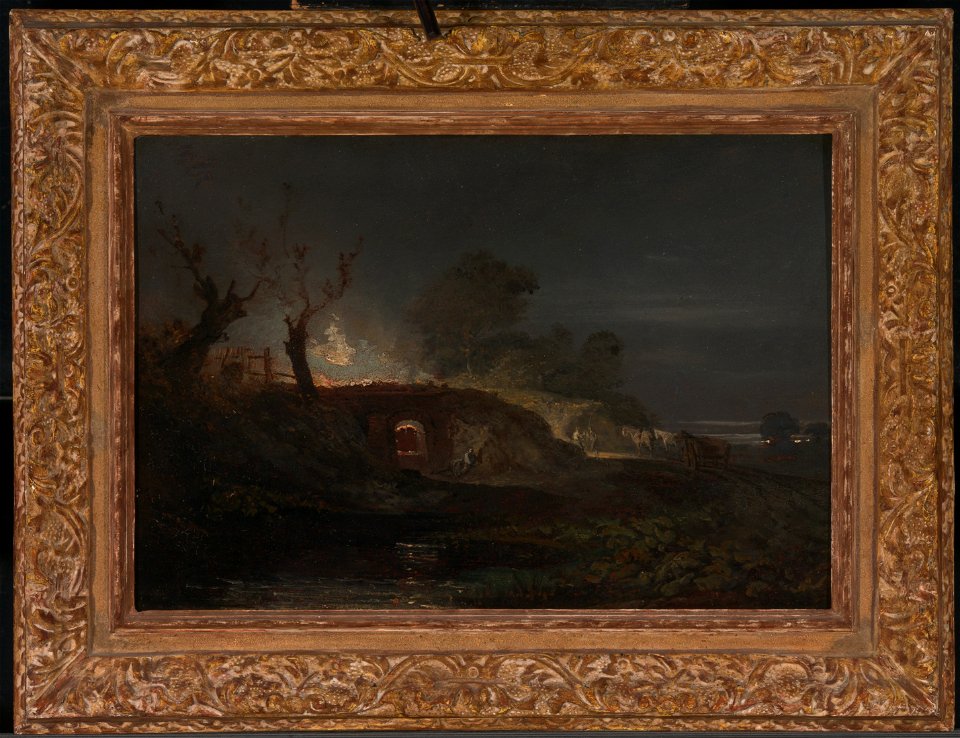 Joseph Mallord William Turner - Limekiln at Coalbrookdale - Google Art Project